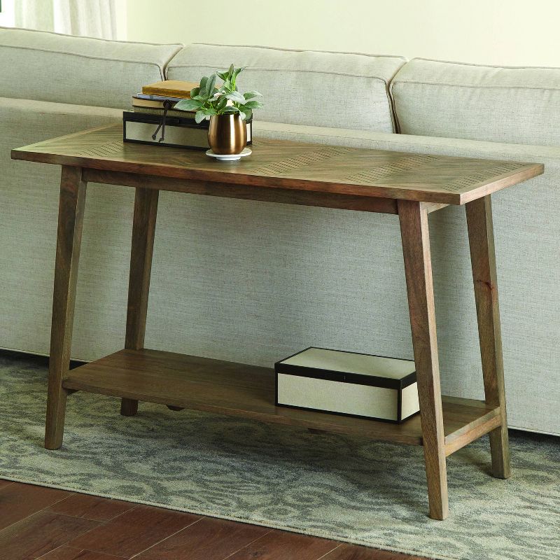 Milani Rectangle Sofa Table Natural - Steve Silver Co.