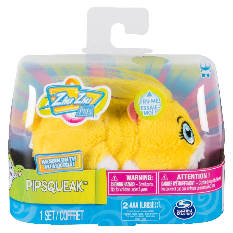 Zhu Zhu Pets - Pipsqueak, Furry 4" Hamster Toy with Sound and Movement