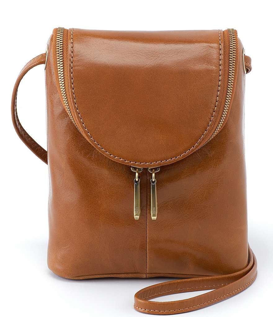 HOBO Fern Leather Zip Crossbody Bag