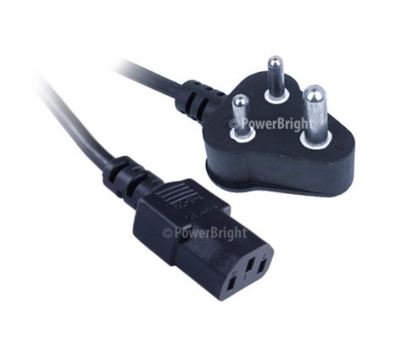 power bright pc01 - iec to s africa/india plug 6ft pc cord