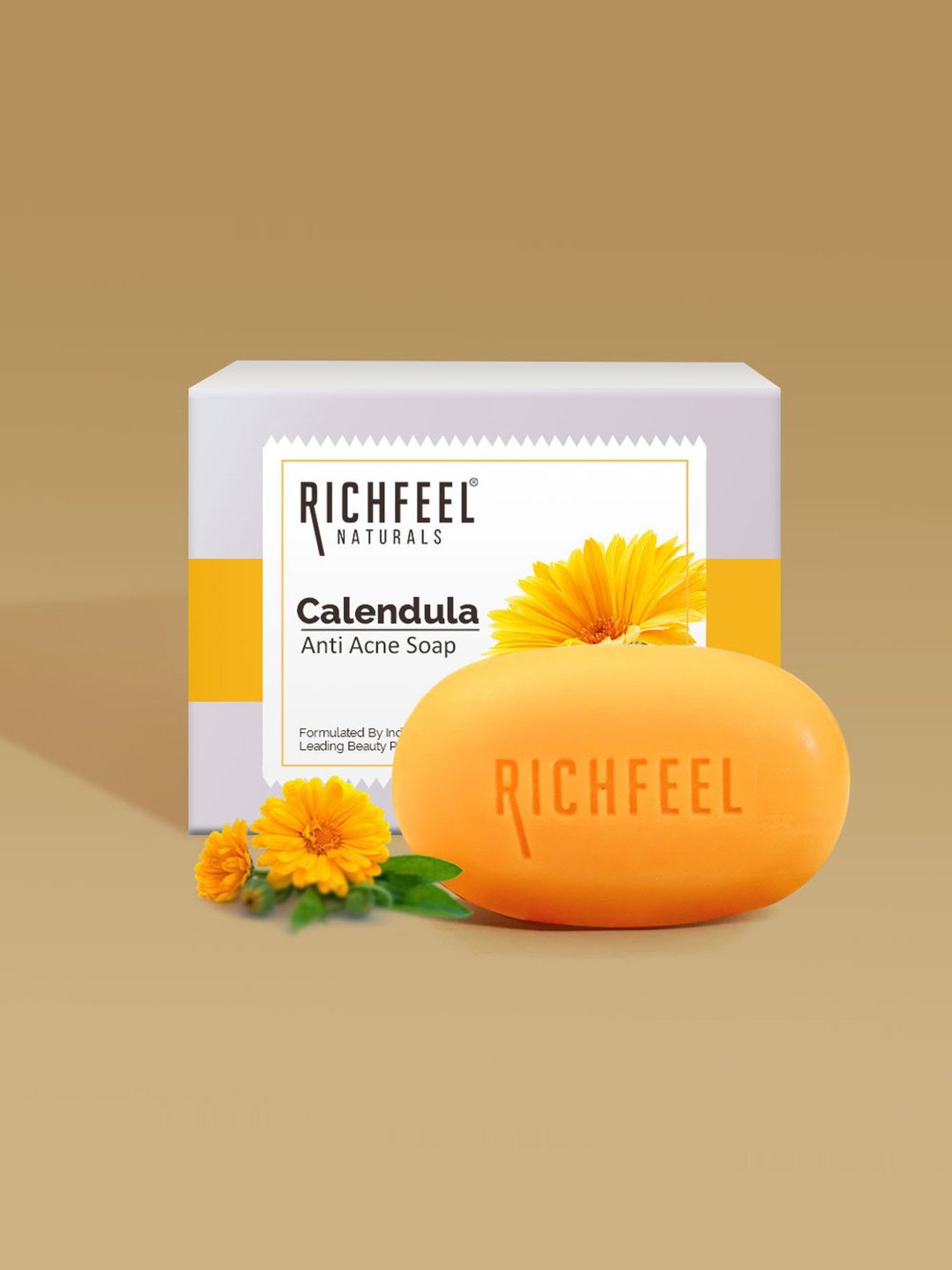 Richfeel Calendula Anti Acne Soap - Pack of 8