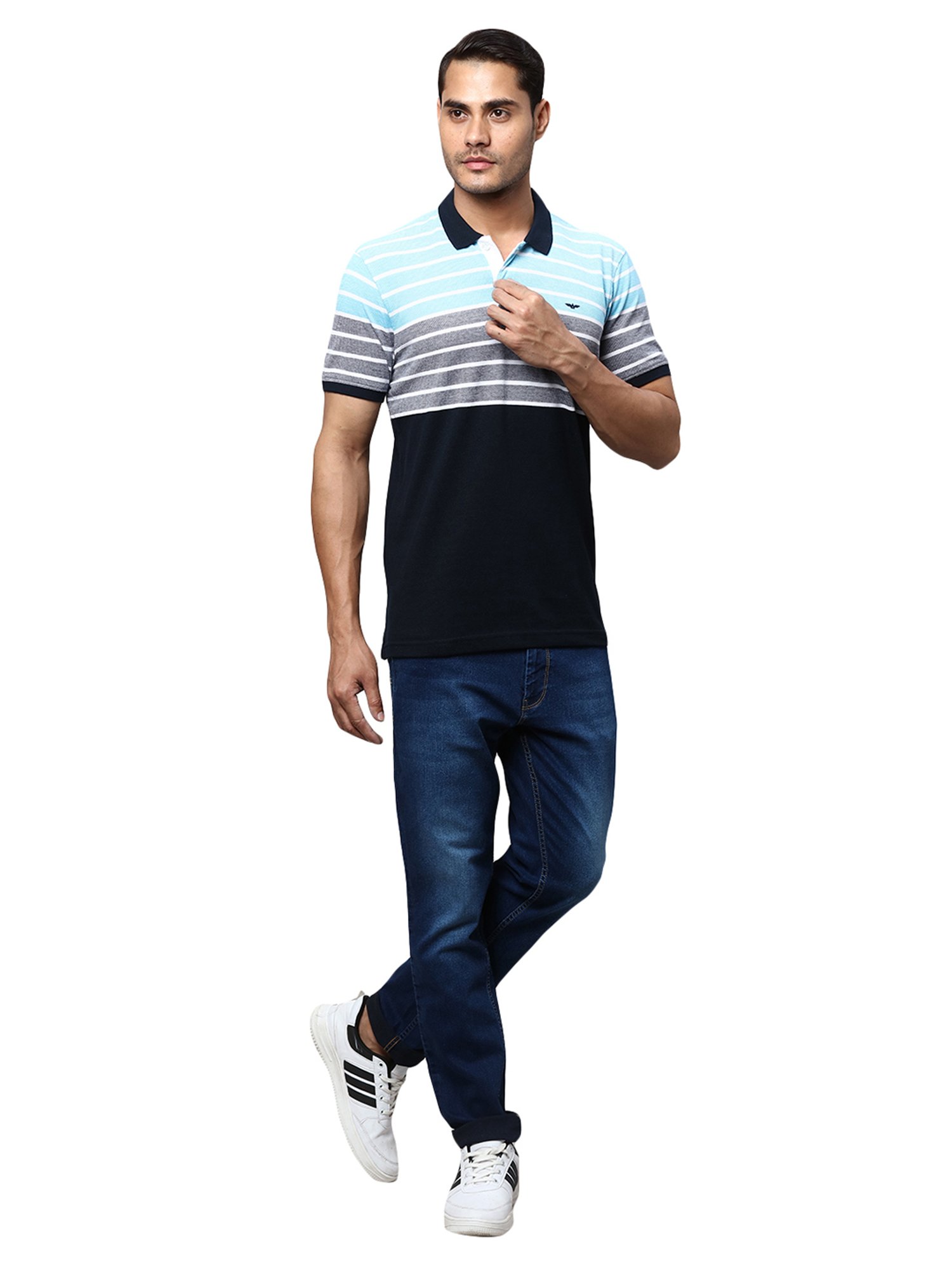 American Eagle Blue Cotton Regular Fit Jeans