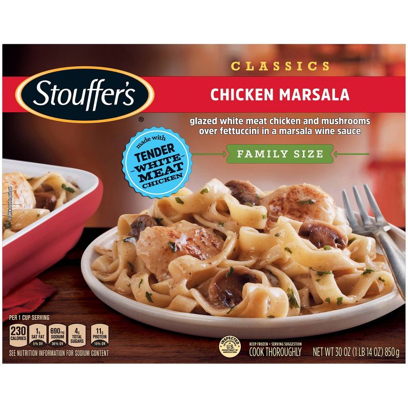 Stouffers Classics Family Size Frozen Chicken Marsala - 30oz