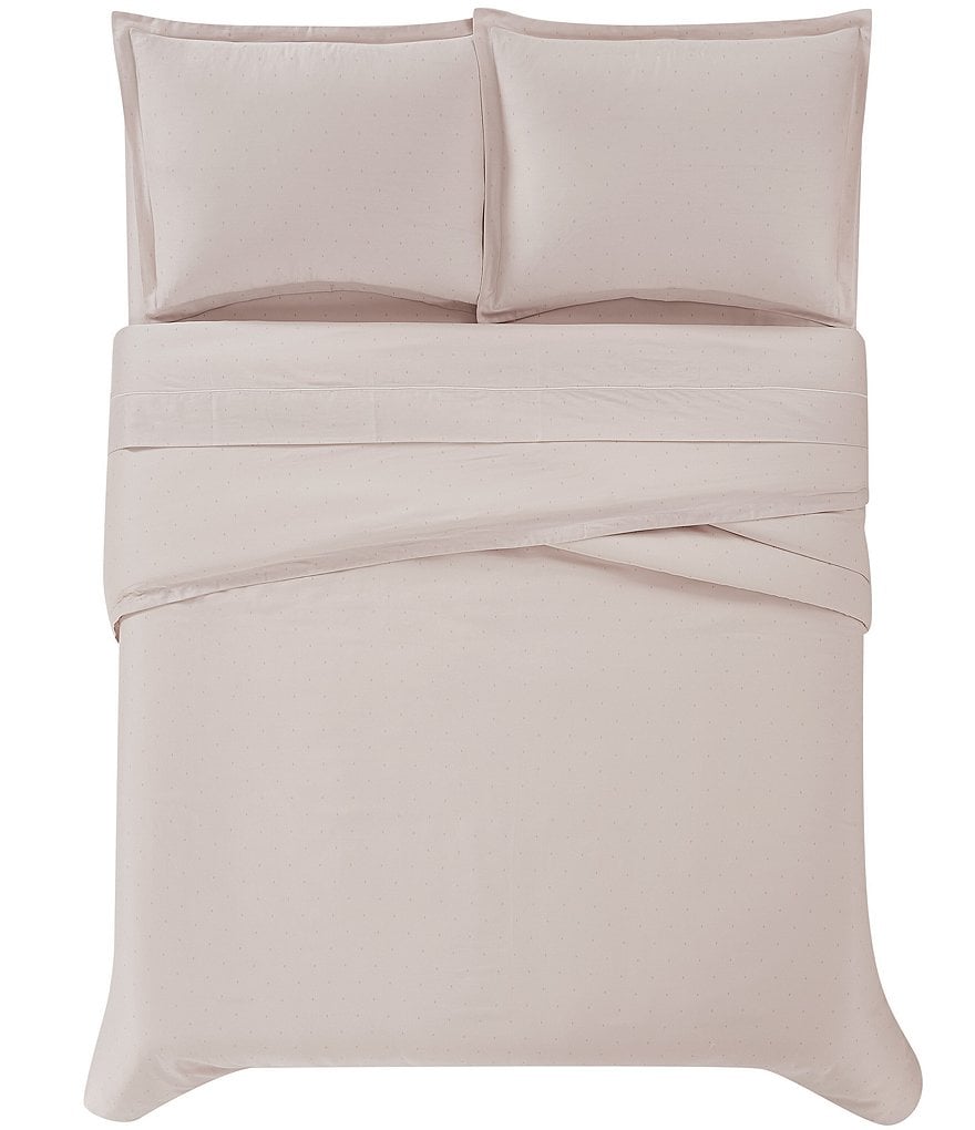 Charisma 310 Thread Count Cotton Classic Dot Duvet Cover Mini Set