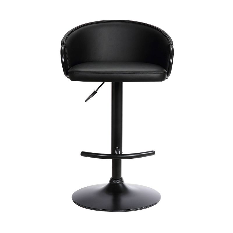 Montego Adjustable Swivel Barstool Black - Armen Living
