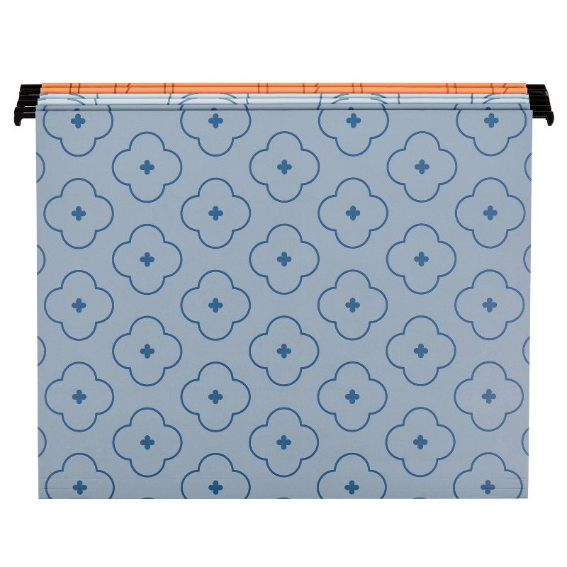 U Brands 6ct Hanging File Folders Abstract Terracotta