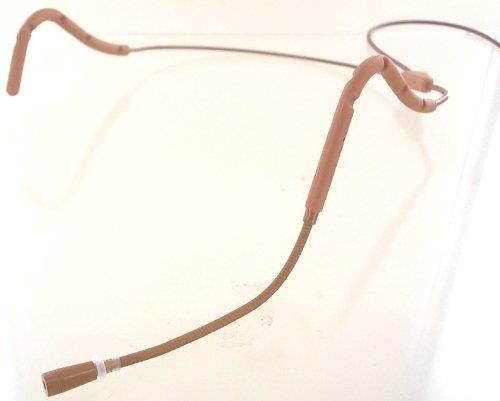 AV-JEFE AVL623 Cocoa/Caramel / Brown Color Professional Mini Sweat Resistant Headset Microphone for Audio-Technica Wireless Systems. New Ergonomic, Flexible Frame, Easily Adjust to Fit