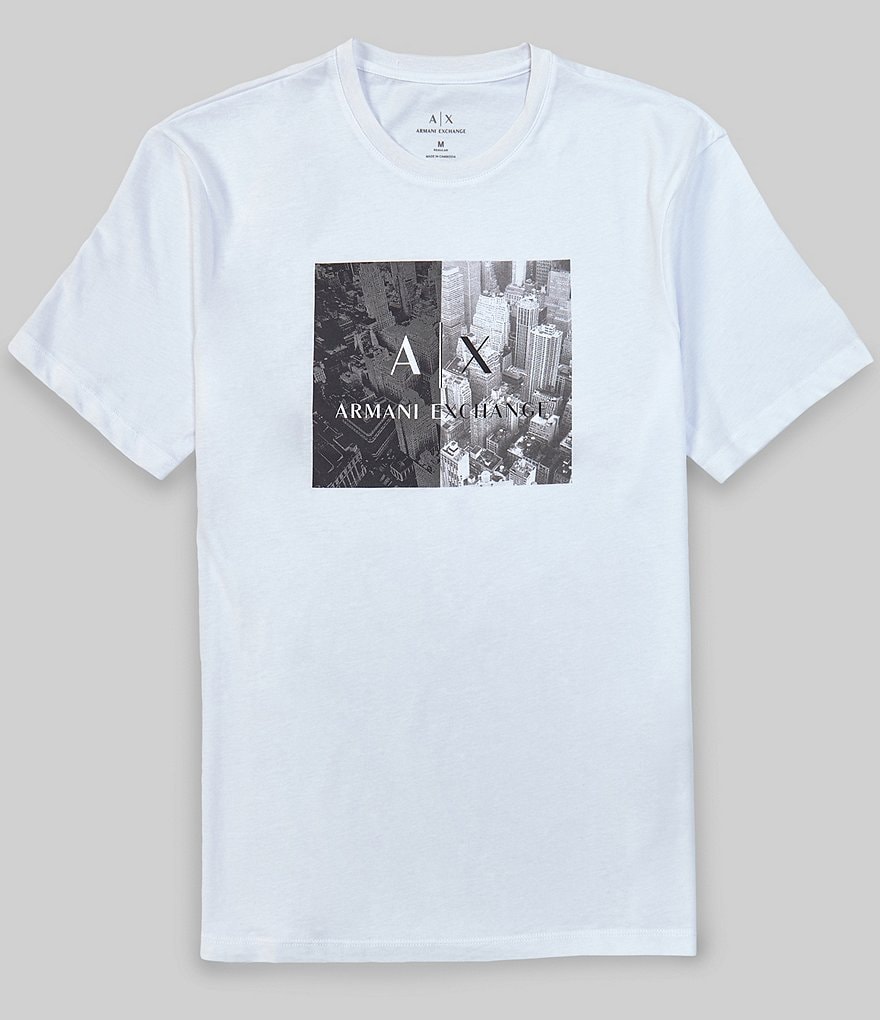 Armani Exchange City Graphic Logo Short-Sleeve Tee