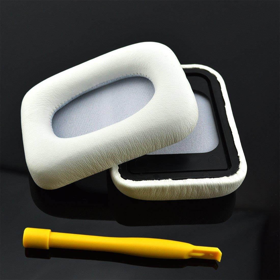 Replacement Earpad for Monster Inspiration Headphone Ear Pad / Ear Cushion / Ear Cups / Ear Cover / Earpads Repair Parts (White)