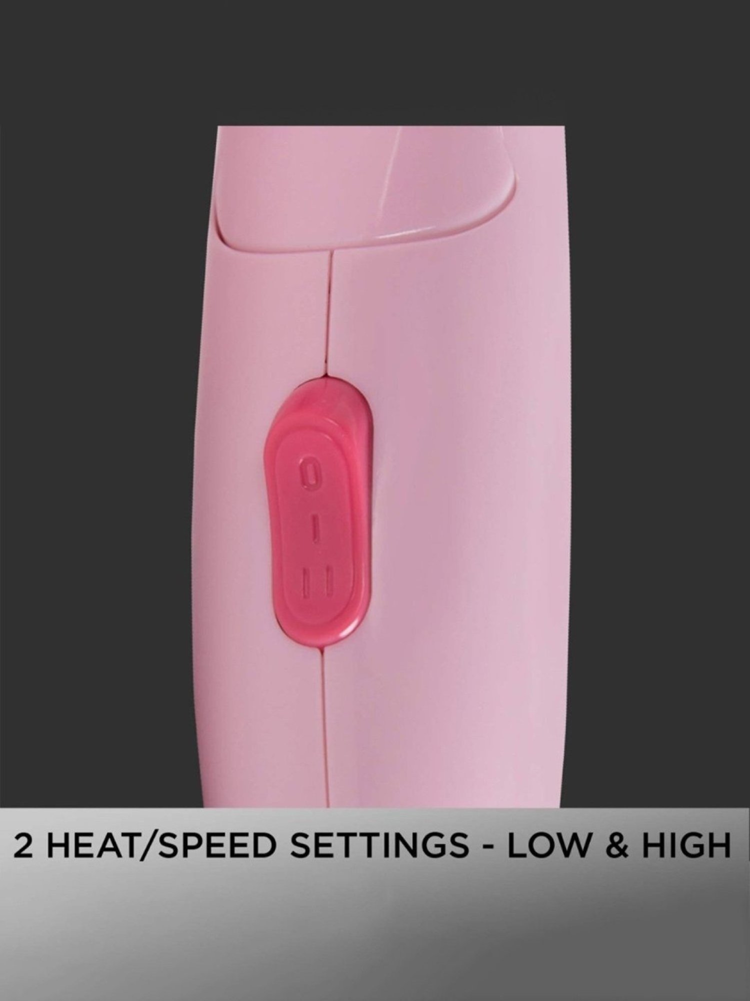 Staunch SHD2011 1600W Compact and Foldable Hair Dryer (White and Pink)