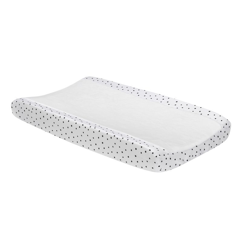 Lambs & Ivy Signature Heart to Heart Black and White Changing Pad Cover