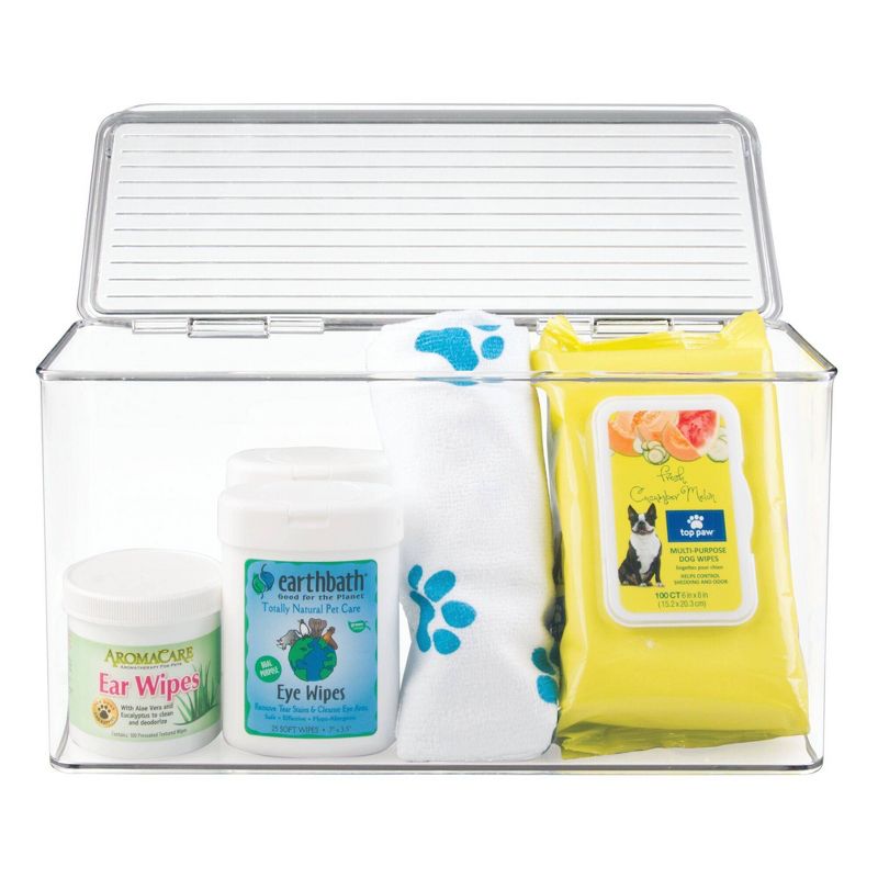 iDESIGN 5.5"x13.3"x7" Kitchen Binz Stackable Box Clear