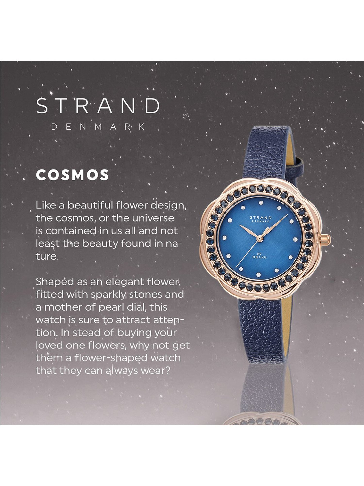 Strand By Obaku S735LXGWVJ Cosmos Claret Analog Watch for Women