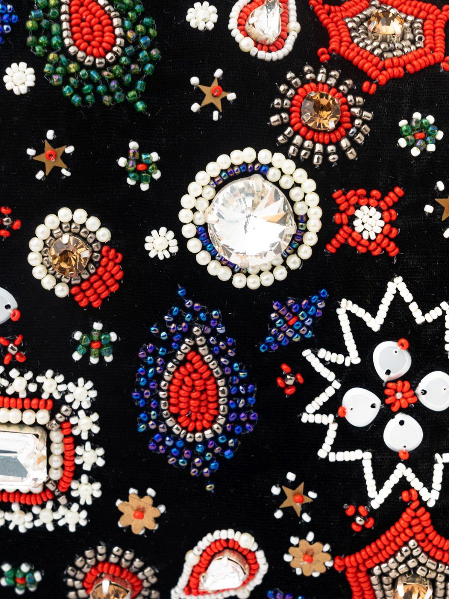 NR by Nidhi Rathi Black Embellished Potli