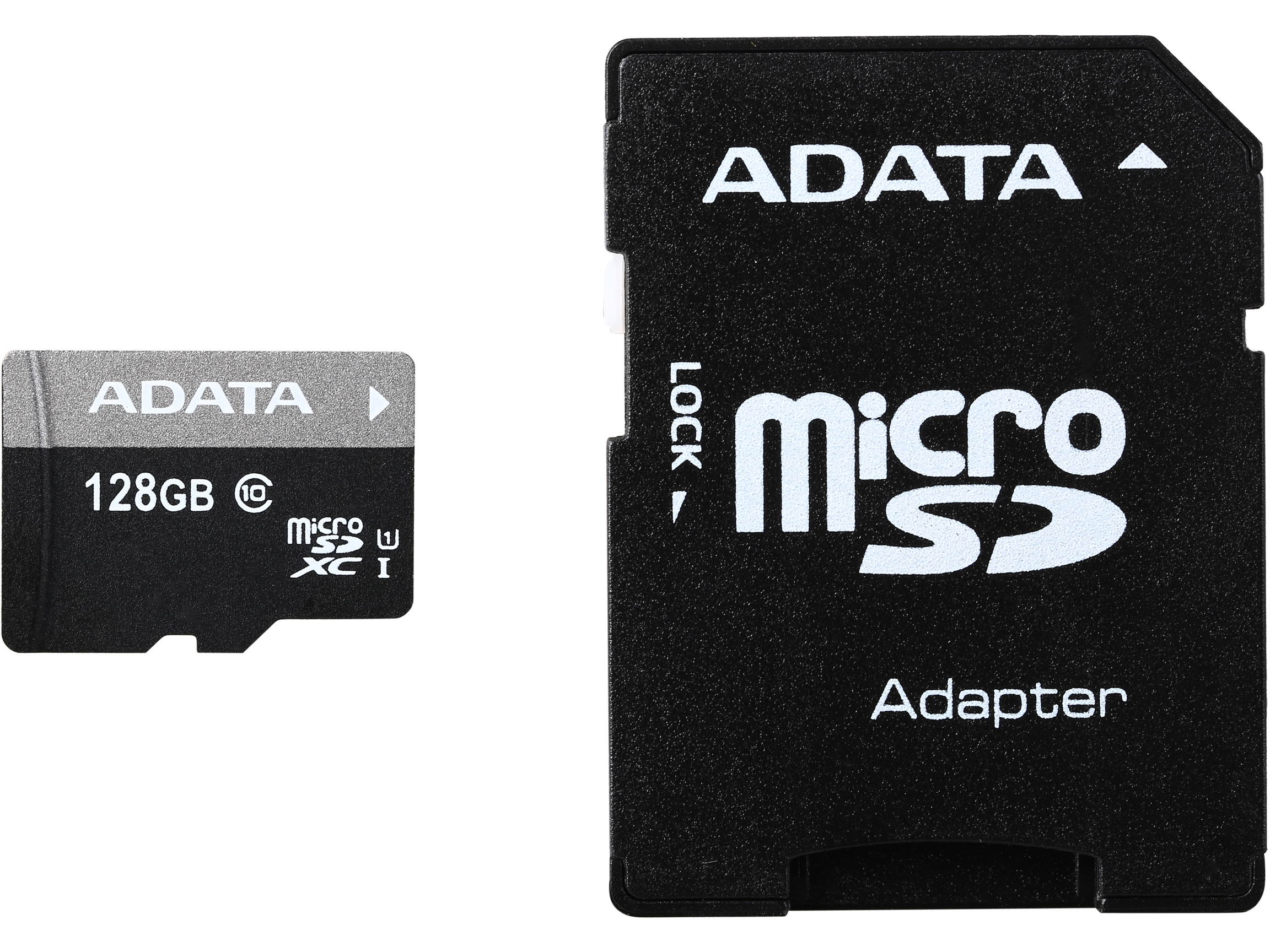 ADATA 128GB Premier microSDXC UHS-I / Class 10 Memory Card with SD Adapter, Speed Up to 50MB/s (AUSDX128GUICL10-RA1)