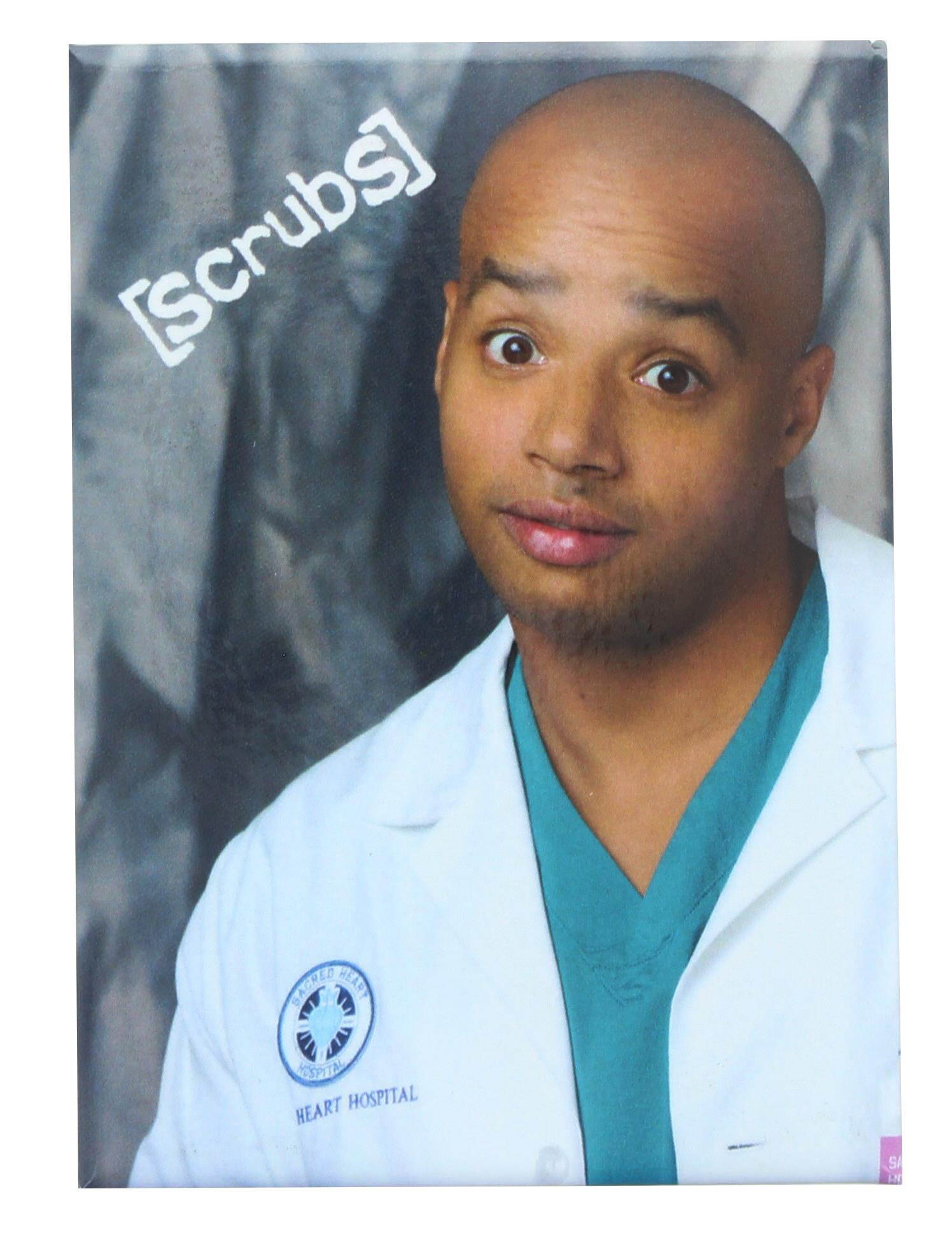 Scrubs Turk Grey Background 2.5 x 3.5 Inch Photo Magnet