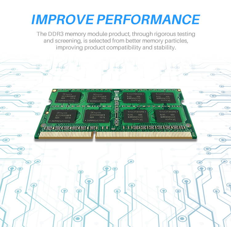 OSCOO Memory Ram DDR3 1600MHZ 4G High Performance For Laptop Notebook