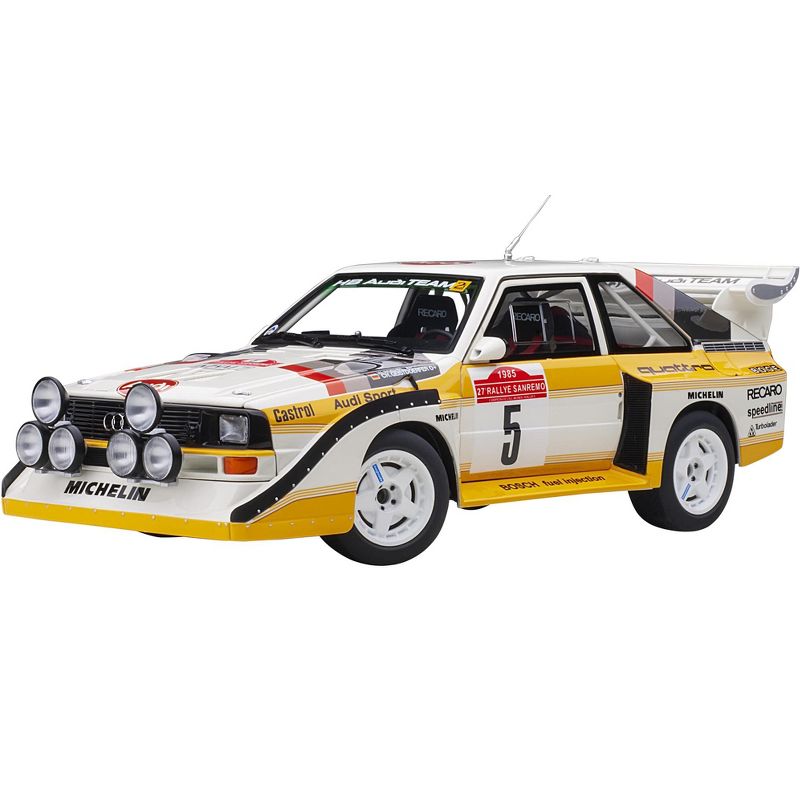 Audi Quattro S1 #5 W. Roehrl - Ch. Geistdoerfer Winner Rally San Remo (1985) 1/18 Model Car by Autoart