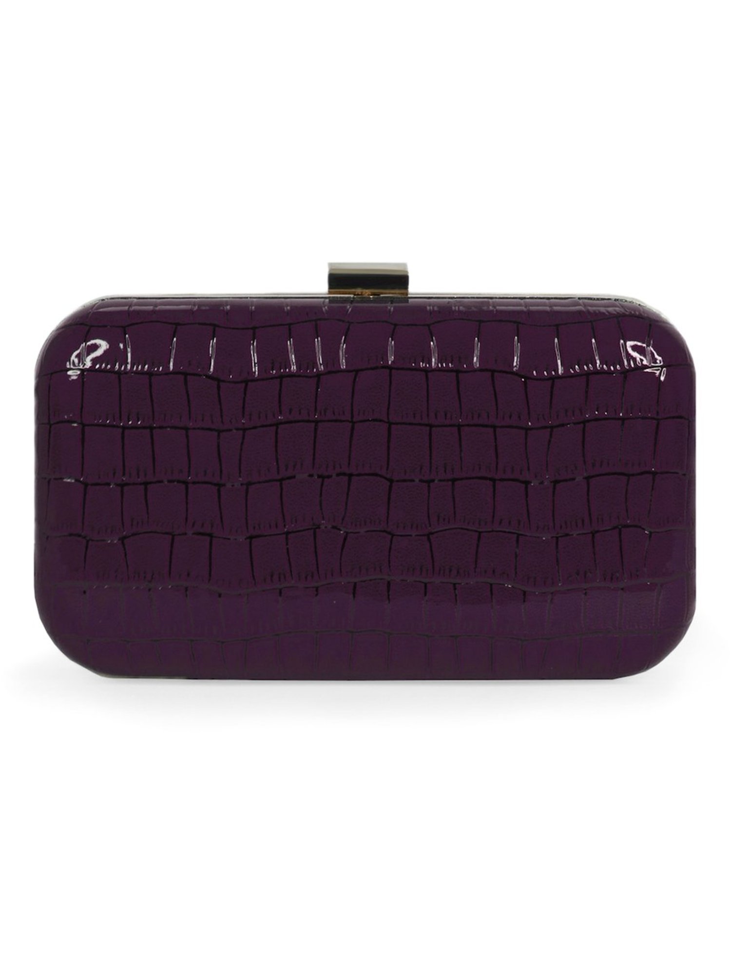 Modern Myth Purple Textured Clutch