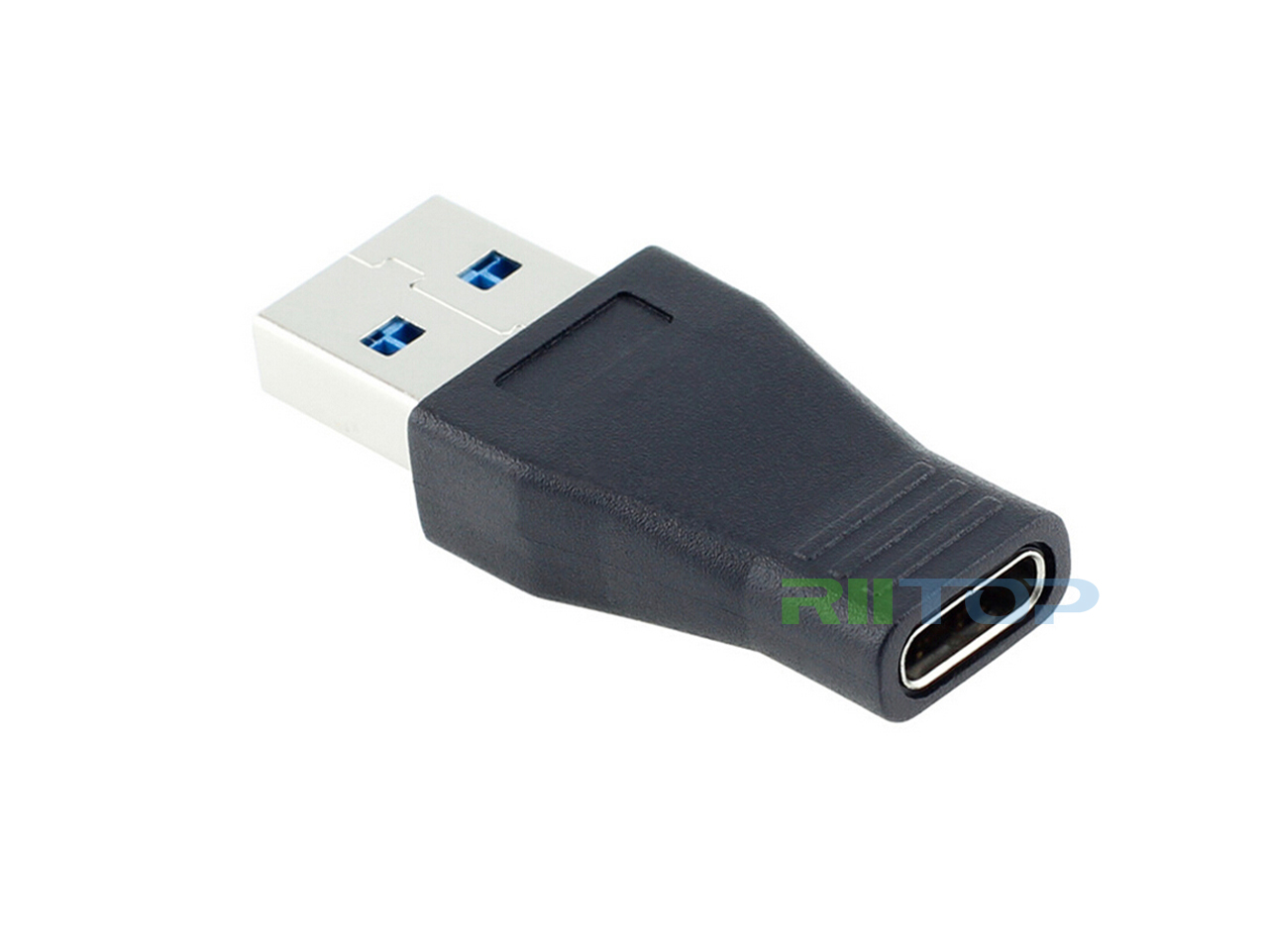 RIITOP 2 Pack USB-C USB 3.1 Type C Female to USB 3.0 Type A Male Adapter Converter Connector Support Data Sync & Charging