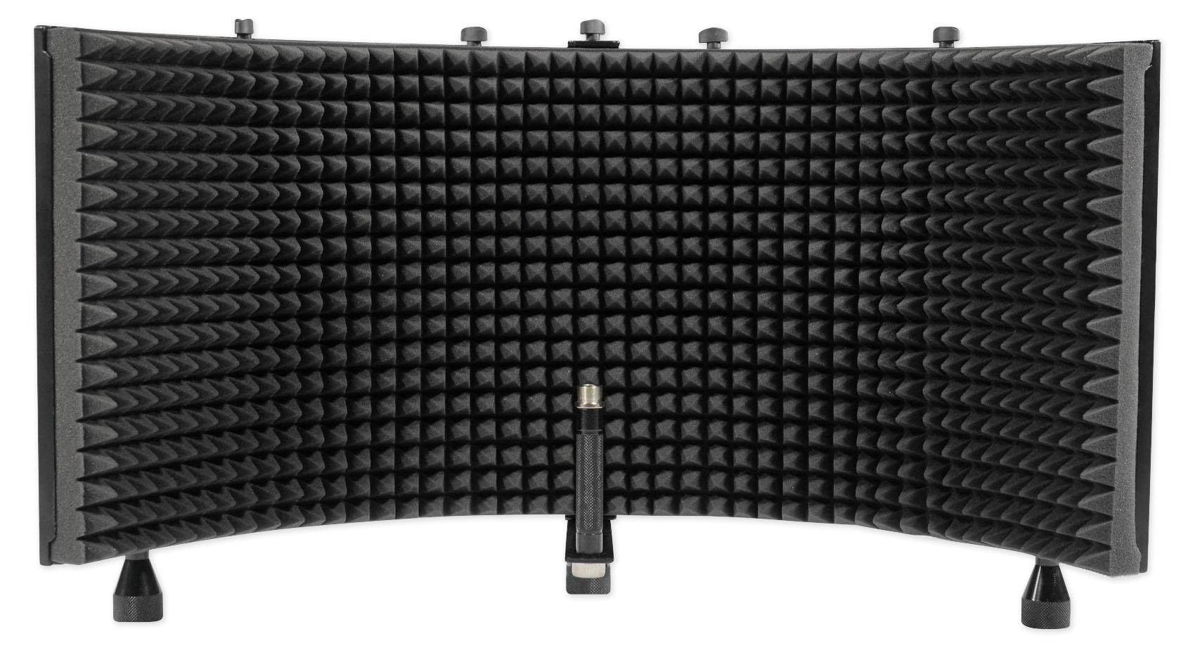 2) Rockville DPM8W 8" 600w Active Studio Monitors+Stands+Headphones+Mic+Shield