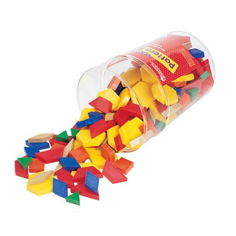 Learning Resources Plastic Pattern Blocks, Set of 250