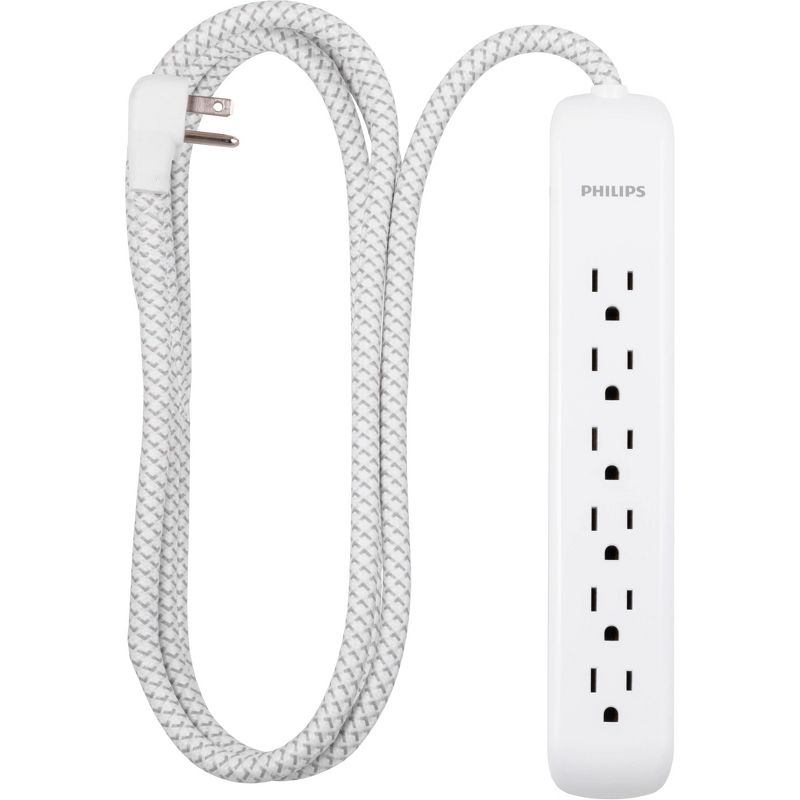 Monoprice 2 Outlet Surge Protector Wall Tap with 2 USB Charging Ports 3.4A, 450 Joules, White