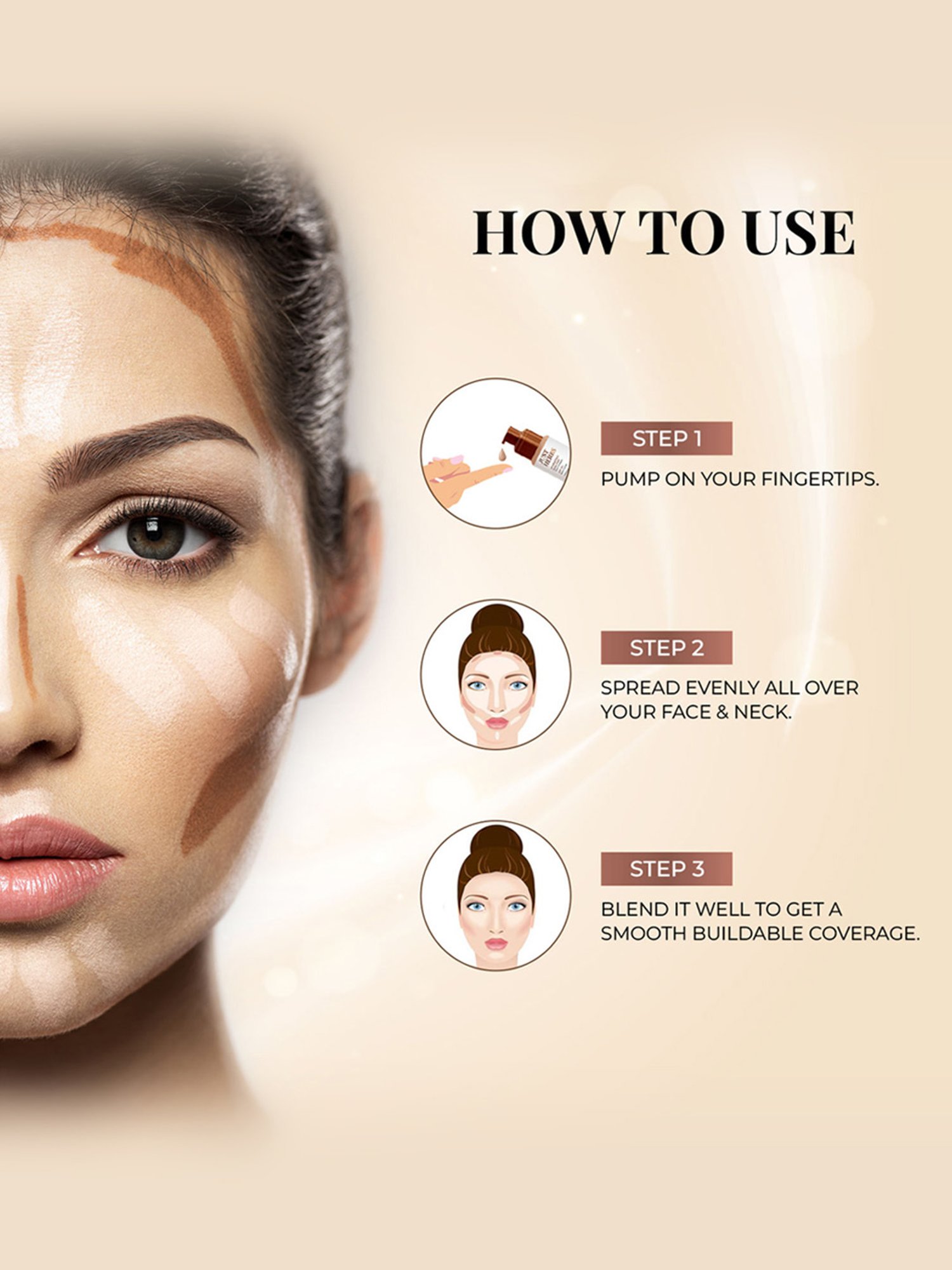 Glam21 Skin Perfector Photoprep Broad Spectrum Cream SPF 30 05 Fudge - 50 gm