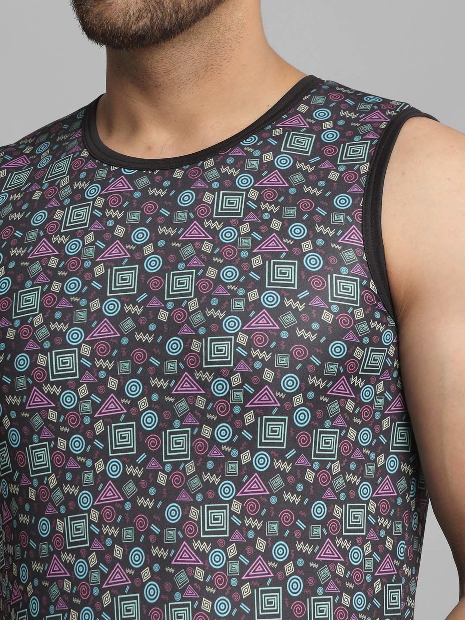 Rigo Black Printed Vest