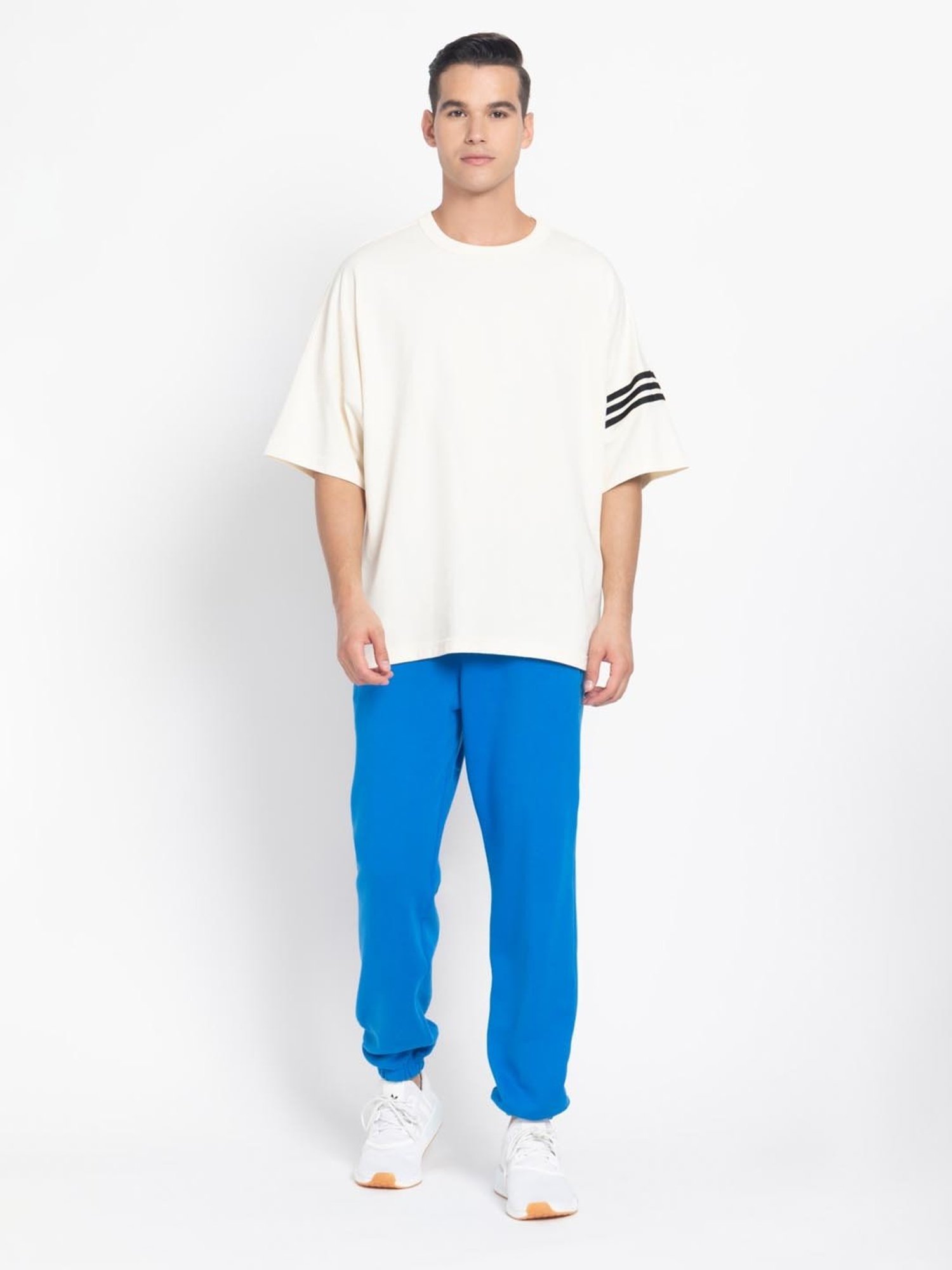 Adidas Originals White Regular Fit Printed T-Shirt