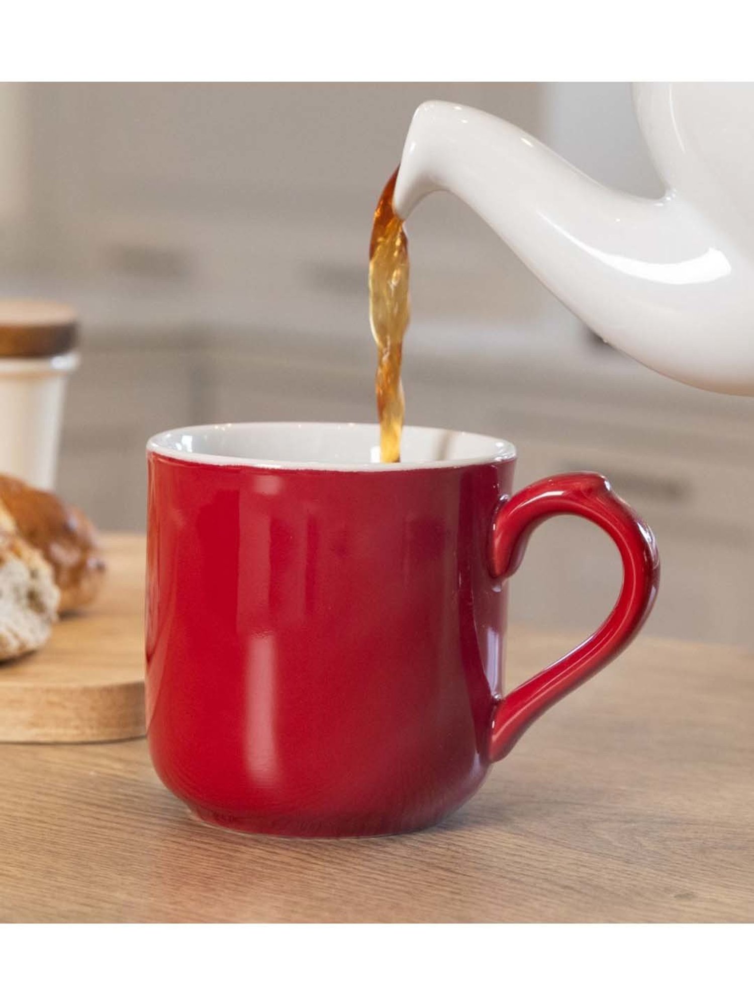 London Pottery Farmhouse Red Stoneware Tagged Mug (0.25 L)