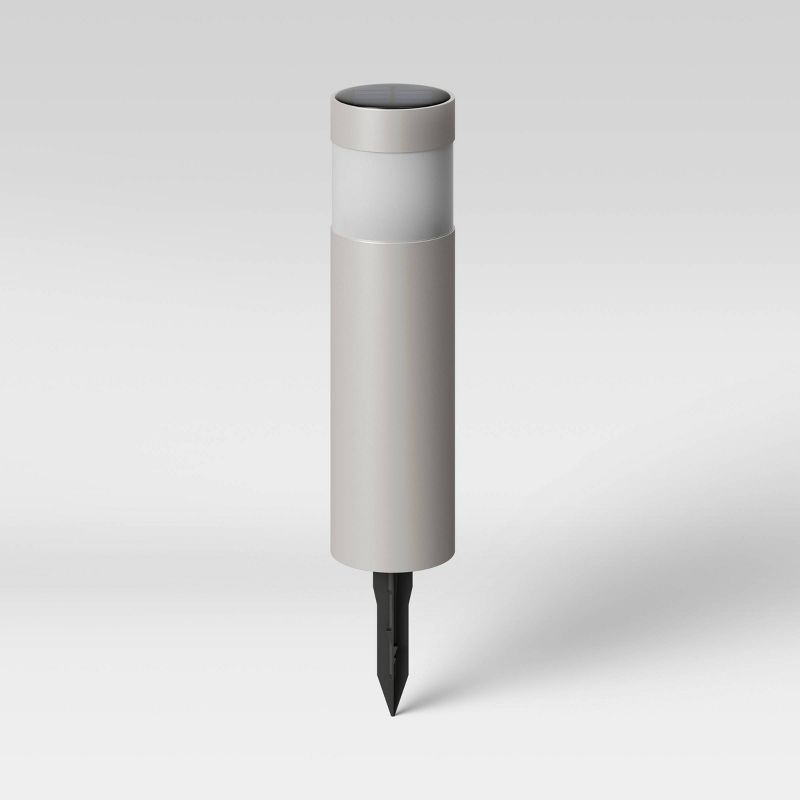 Solar Bollard Pathway Light Silver - Project 62™