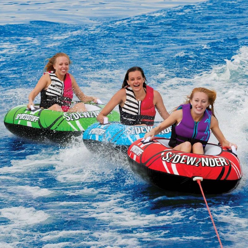 Sportsstuff Sidewinder 3 Rider Inflatable Cockpit Lake Water Towable Tube Float