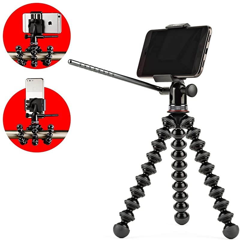 PRO Video GorillaPod Stand Universal Pan amp Tilt Video Tripod Head and GorillaPod for Smartphones from iPhone SE to iPhone 8 Plus Google Pixel Samsung Galaxy S8 and More