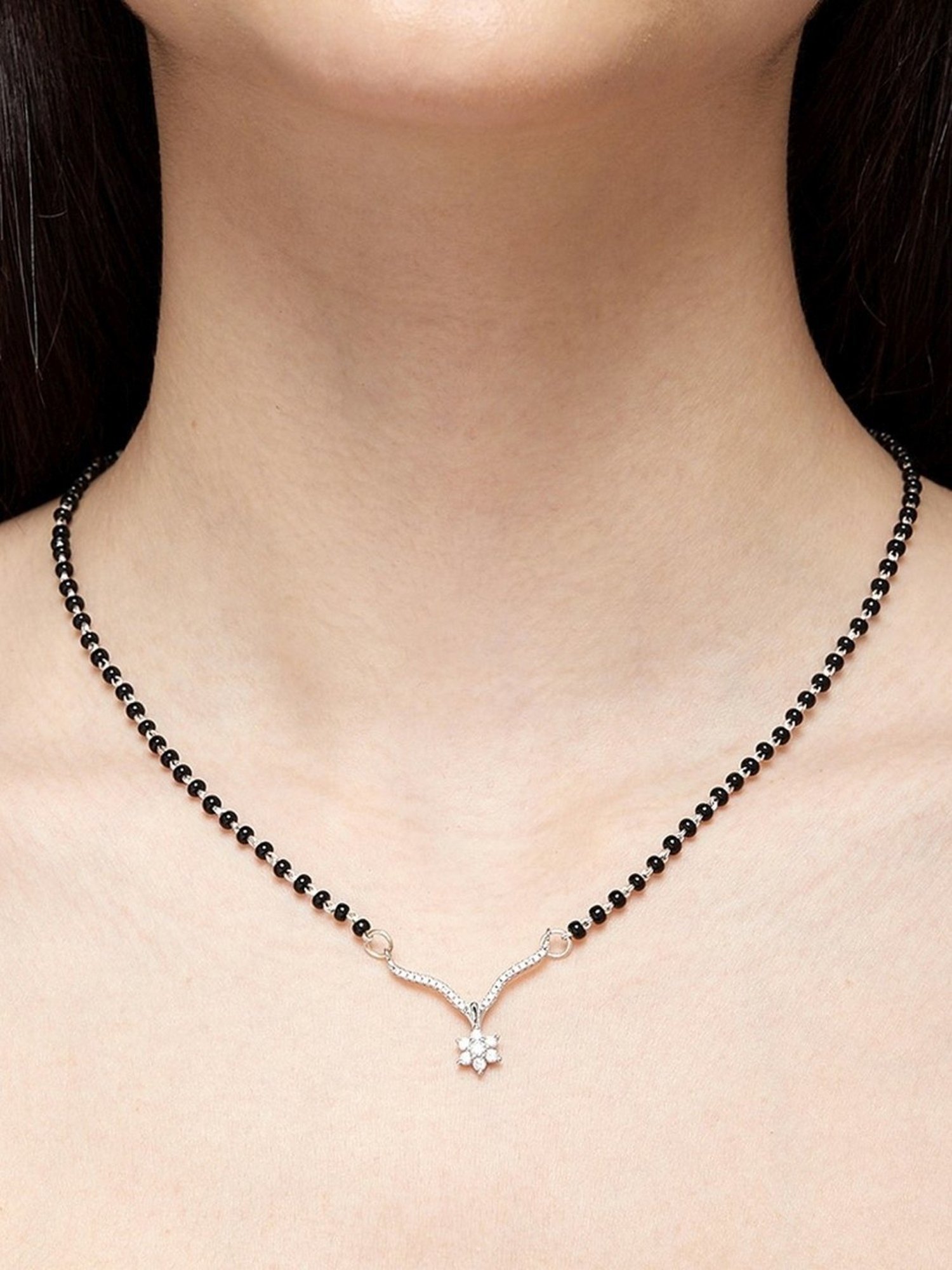 Clara 92.5 Sterling Silver Mangalsutra