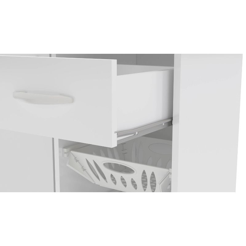 72" Daywood Kitchen Pantry Cabinet White - Room and Joy