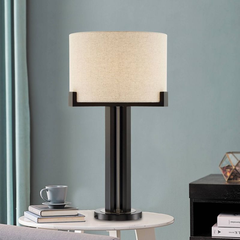 Barend Table Lamp Dark Walnut  - Lite Source