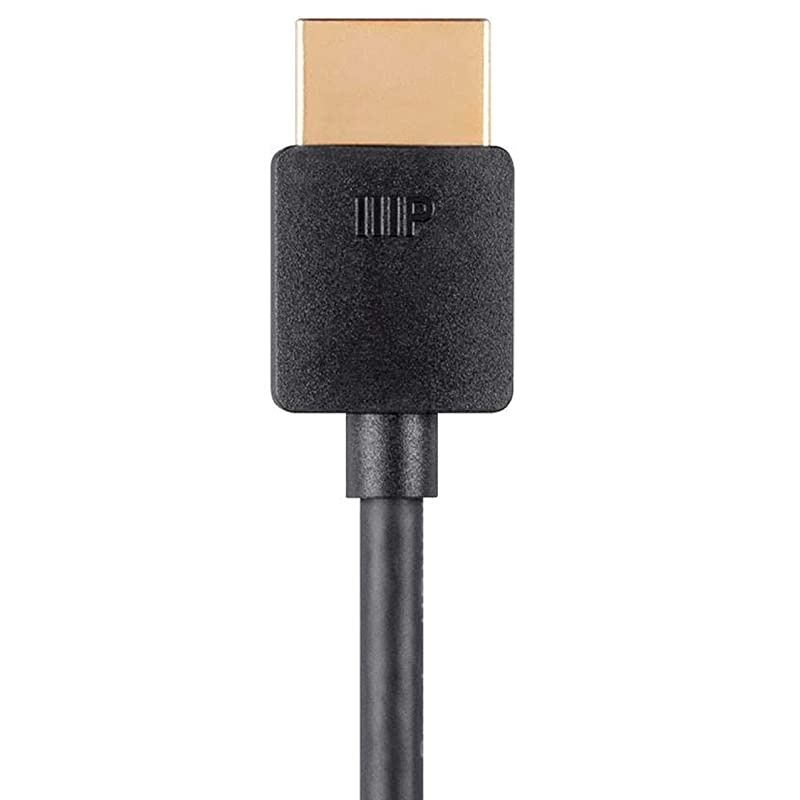 High Speed HDMI Cable 2 Pack 6 Feet Black | Certified Premium 4K60Hz HDR 18Gbps 34Awg YUV 4 Ultra Slim Series