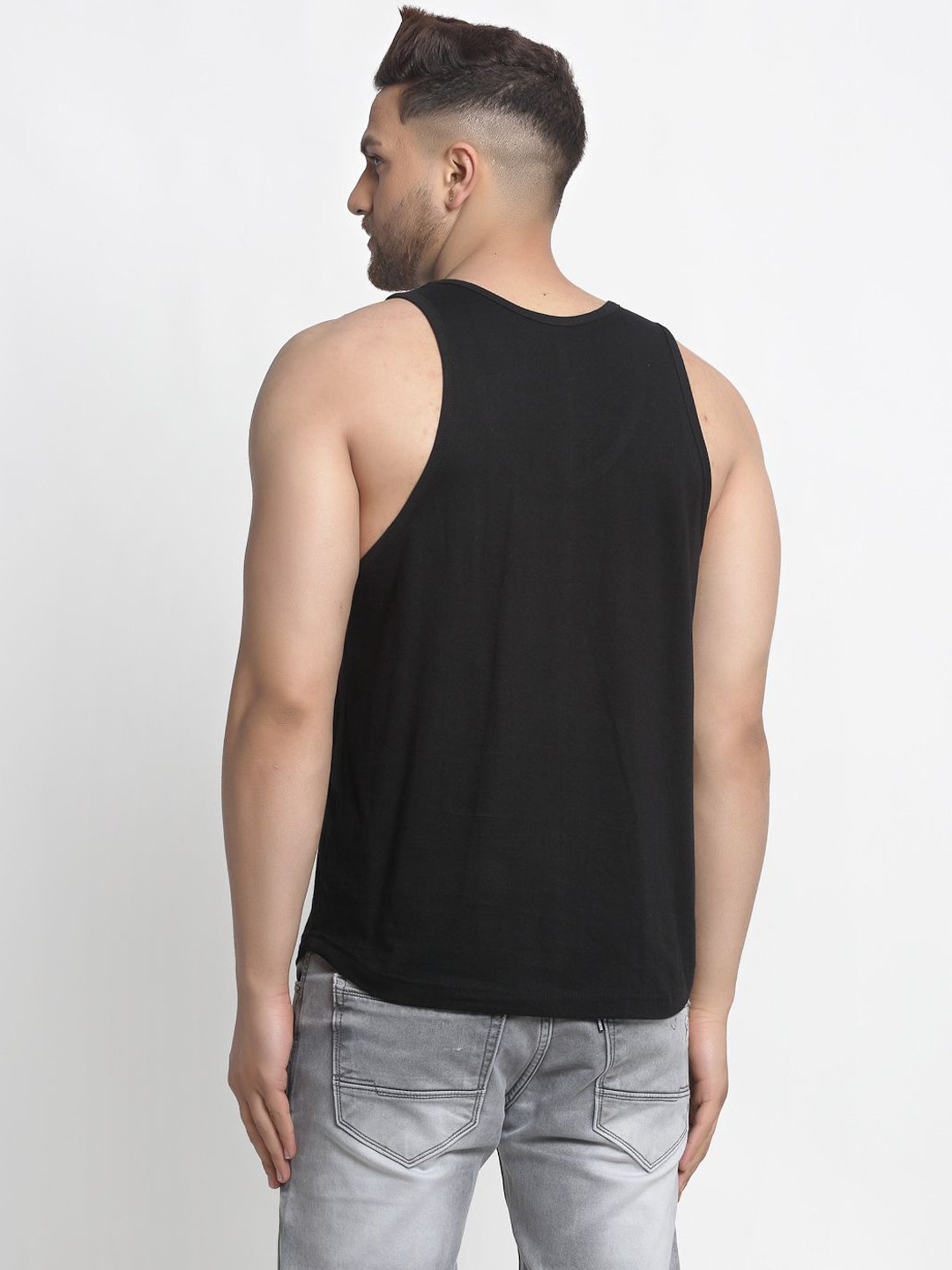 Friskers Multi Cotton Slim Fit Vest - Pack of 2