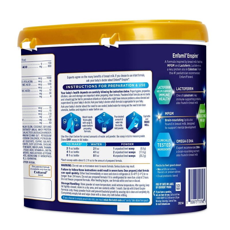Enfamil Enspire Infant Formula Powder Tub - 20.5oz