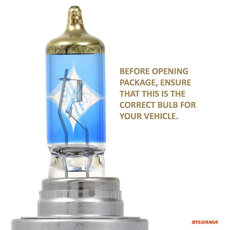 Sylvania H7SZG.PB2 High Performance SilverStar zXe GOLD H7 Halogen Fog Light Bulb HID Attitude and Xenon Fueled, White (2 Pack)