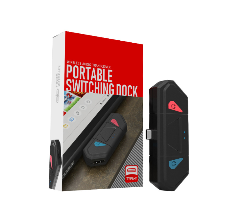 KINGZONE Switch Host Bluetooth HDMI Video Converter 2 In 1 Dock Portable Base Compatible With PS4 / PC