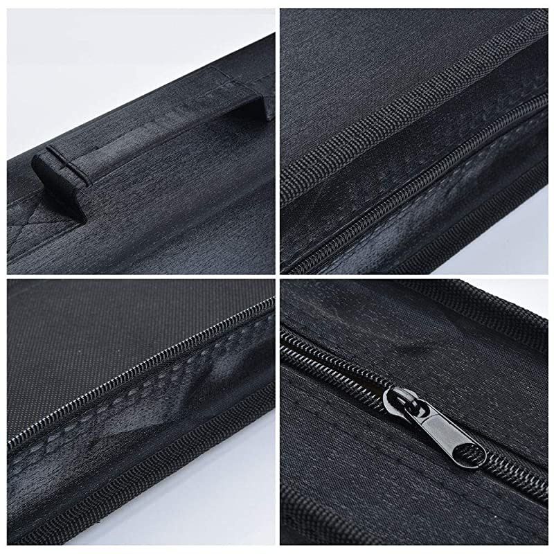 128 Capacity CD/DVD Case Wallet, Binder, Storage, Holder, Booklet for Car, Home, Office and Travel (Black)