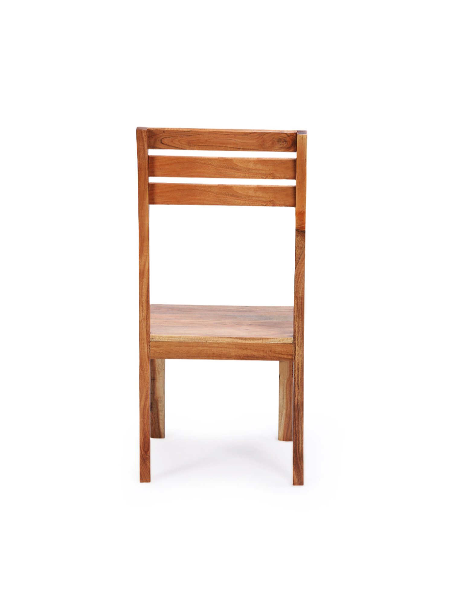 ExclusiveLane Centaur Beige Acacia Wood Handcrafted Dining Chair Natural Finish