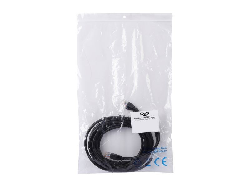 Cat 6 Ethernet Cable 50 ft Black Long Internet Network Cable High Speed Flat LAN Cable RJ45 Cord for Gaming Switch Modem Router Coupler