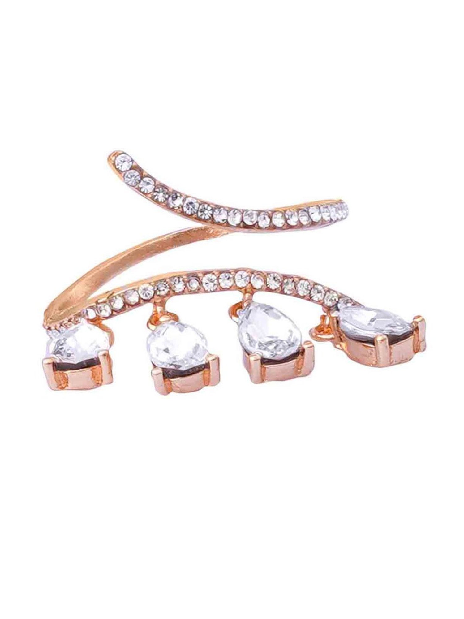 Joker & Witch Crystal Fall Rose Gold Ring