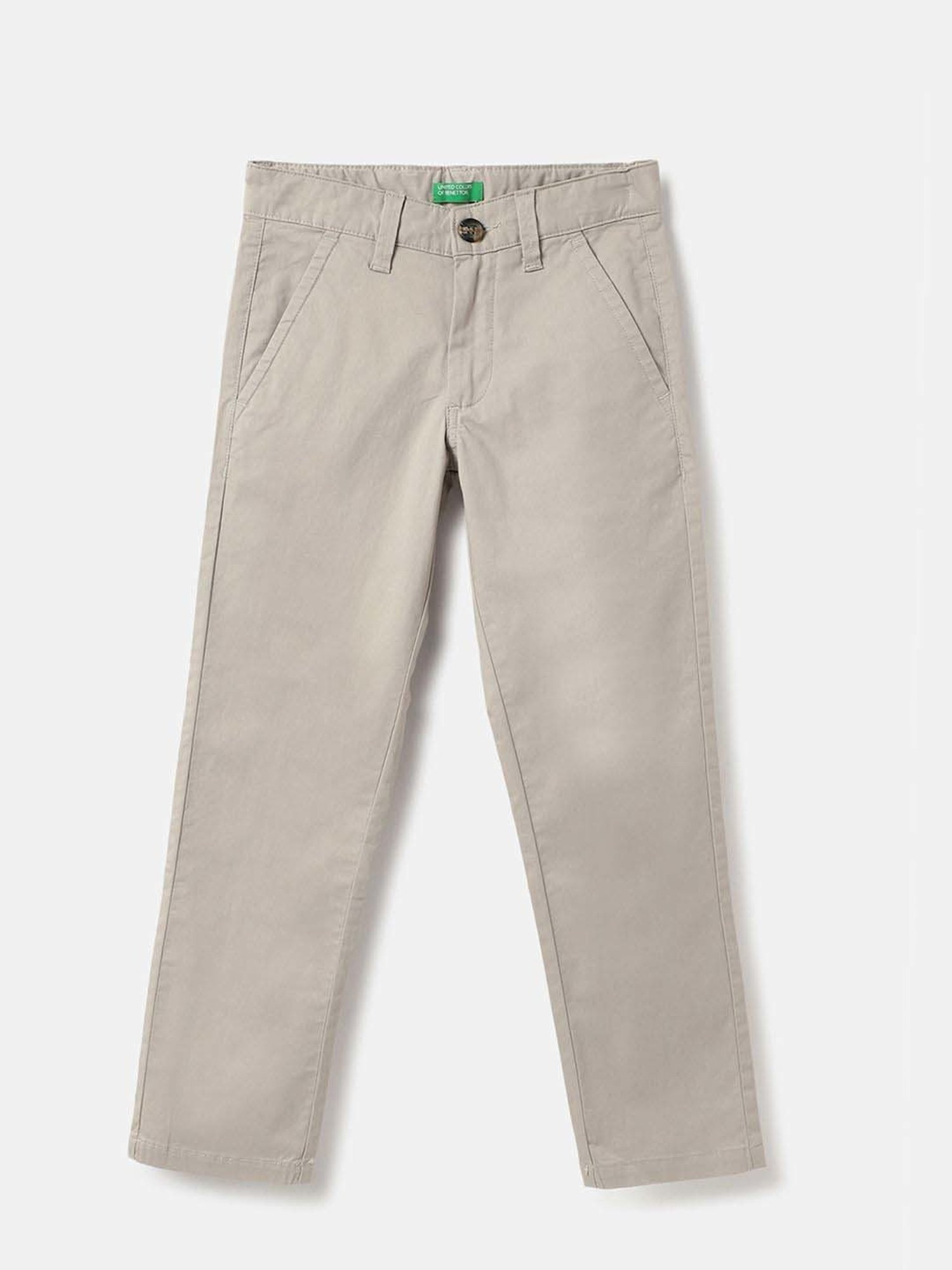 United Colors of Benetton Kids Grey Regular Fit Trouser