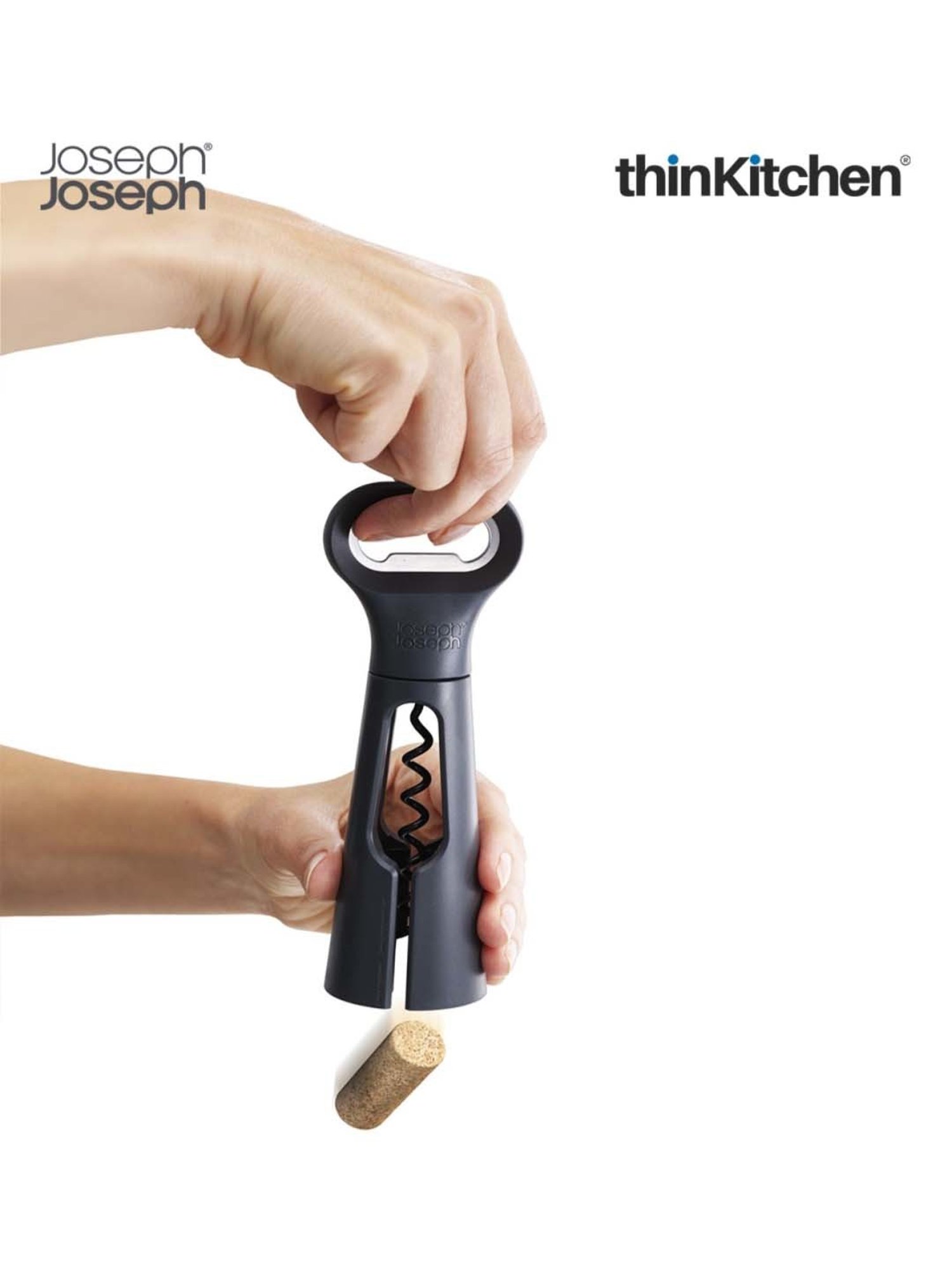 JOSEPH JOSEPH Silver & Green Steel 30.5 cm Elevate Tong - Set of 1