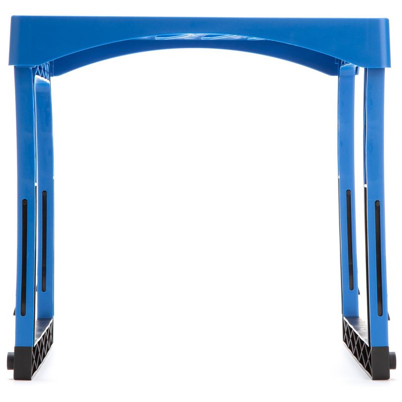 Mind Reader Heavy Duty Adjustable Height Blue Plastic Locker Shelf