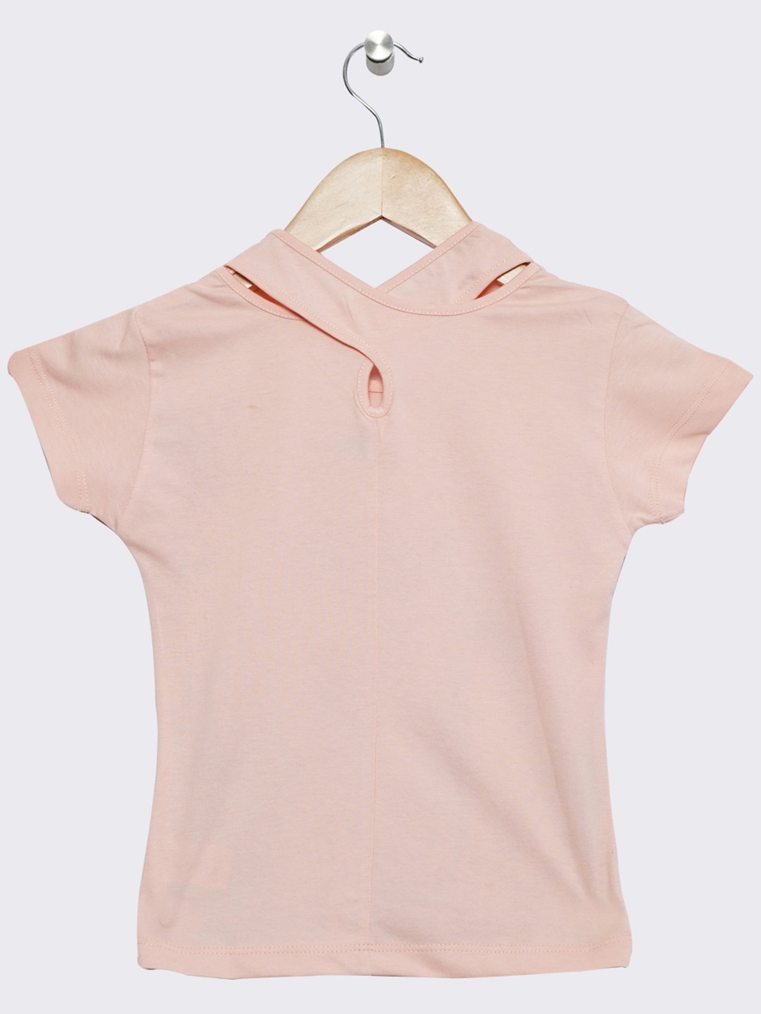 ZIAMA Kids Peach Printed Top
